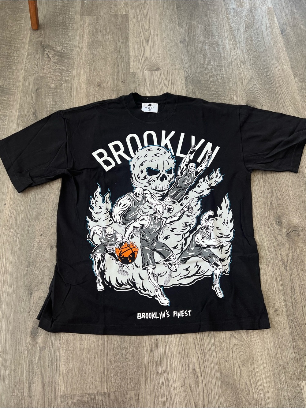 Brooklyn Graphic Black Men's Short-Sleeve Cotton Tee Warren Lotas L